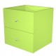 CASSETTIERA 2CASS. VERDE NEON per LIBRERIA RAINBOW