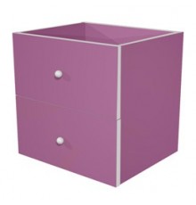 CASSETTIERA 2CASS. VIOLA per LIBRERIA RAINBOW