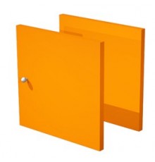 COPPIA ANTINE ARANCIO per LIBRERIA RAINBOW