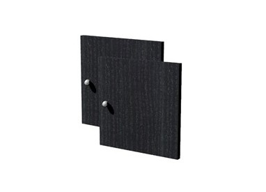 COPPIA ANTINE NERO VENATO per LIBRERIA RAINBOW
