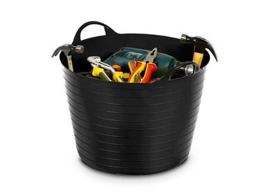 CESTONE FLEXY 40LT Ø48cm H37.5cm NERO CEP