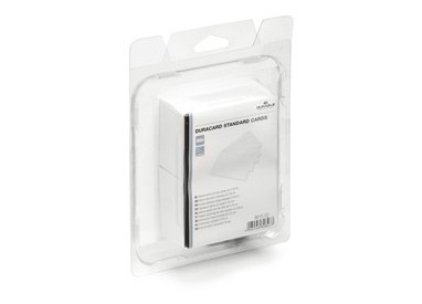 100 TESSERE BIANCHE 0,76mm x Duracard ID300 DURABLE