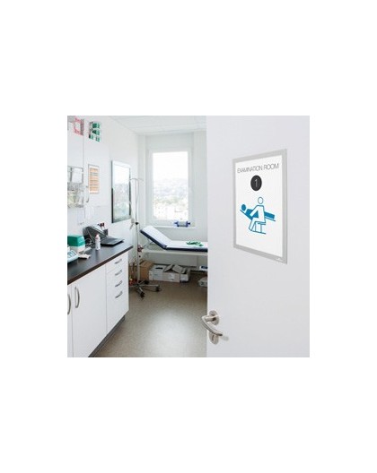 Cornice espositiva adesiva Duraframe® A4 21x29,7cm bianco DURABLE