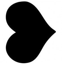 LAVAGNA DA PARETE 'CUORE' SILHOUETTE Securit