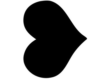 LAVAGNA DA PARETE 'CUORE' SILHOUETTE Securit