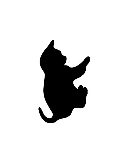 LAVAGNA DA PARETE 'GATTO' SILHOUETTE Securit