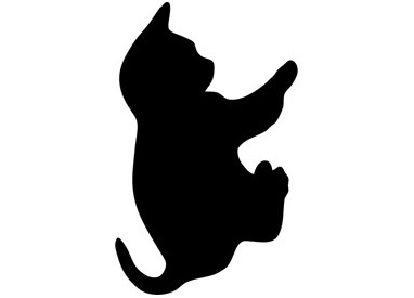 LAVAGNA DA PARETE 'GATTO' SILHOUETTE Securit