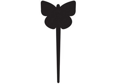 SET 5 Silhouette Tags 'FARFALLA' Securit