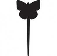 SET 5 Silhouette Tags 'FARFALLA' Securit
