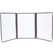 Set 3 Porta Menu' Crystal BR3 TRIPLO (per 6 FOGLI A4)