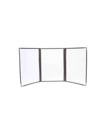 Set 3 Porta Menu' Crystal BR3 TRIPLO (per 6 FOGLI A4)