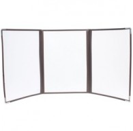 Set 3 Porta Menu' Crystal BR3 TRIPLO (per 6 FOGLI A4)