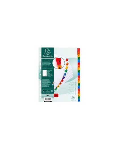SEPARATORE Alfabetico A-Z/A4 in CARTONCINO 160gr Exacompta