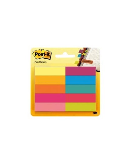 SEGNAPAGINA Post-it® 670-10AB-EU 500FG in 10COLORI INDEX 12,7x44mm in CARTA