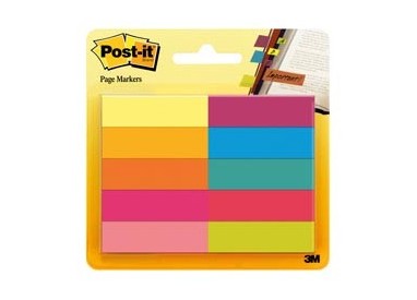 SEGNAPAGINA Post-it® 670-10AB-EU 500FG in 10COLORI INDEX 12,7x44mm in CARTA