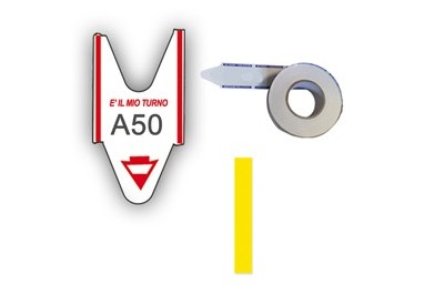 5 ROTOLI da 2000 TICKETS GIALLO per ELIMINA CODE Printex