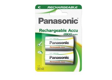 BLISTER 2 mezze torce ricaricabili READY TO USE C PANASONIC