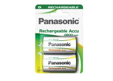BLISTER 2 torce ricaricabili READY TO USE D PANASONIC