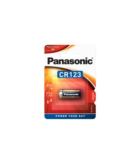 BLISTER Micropila Photo litio CR123 PANASONIC