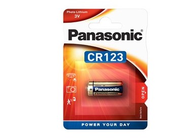 BLISTER Micropila Photo litio CR123 PANASONIC