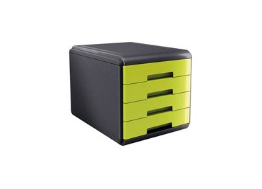 Cassettiera 4 cassetti 45mm MyDesk verde ARDA
