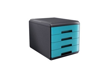 Cassettiera 4 cassetti 45mm MyDesk turchese ARDA