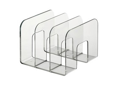 PORTARIVISTE A 3 SCOMPARTI TRASPARENTE Trend DURABLE