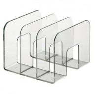 PORTARIVISTE A 3 SCOMPARTI TRASPARENTE Trend DURABLE