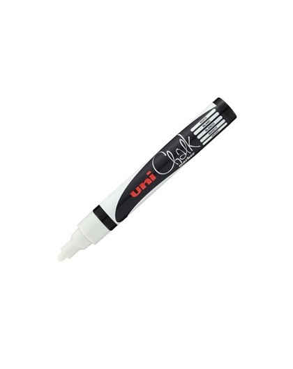 Marcatore a gesso liquido UNI CHALK p.tonda bianco UNI MITSUBISHI