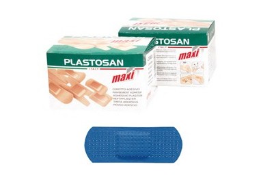 Scatola 100 CEROTTI 2x7cm BLU DETECTABLE
