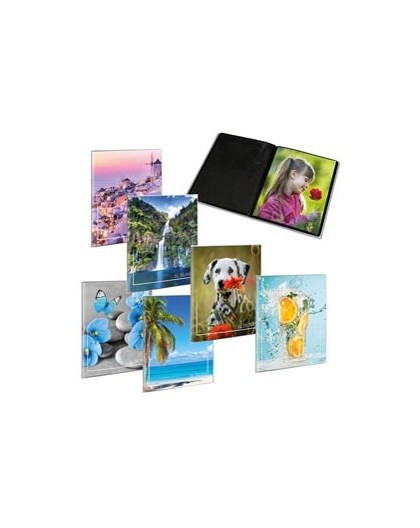 ALBUM FOTO SALDATO 17x21cm fino a 24 FOTO 14,5x20cm assortiti LEBEZ