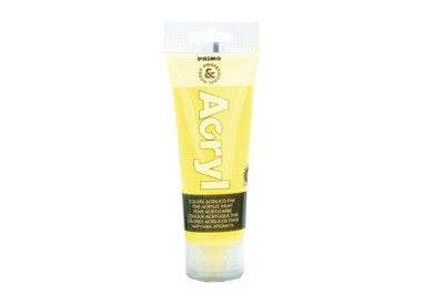 COLORE ACRILICO FINE tubo da 75ml GIALLO FLUO