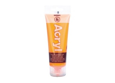 COLORE ACRILICO FINE tubo da 75ml ARANCIONE FLUO