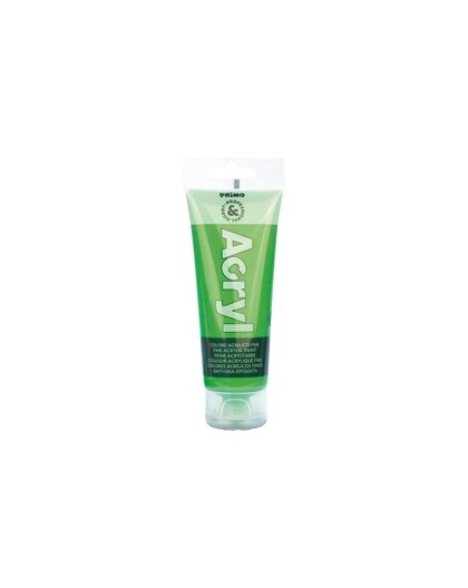 COLORE ACRILICO FINE tubo da 75ml VERDE FLUO