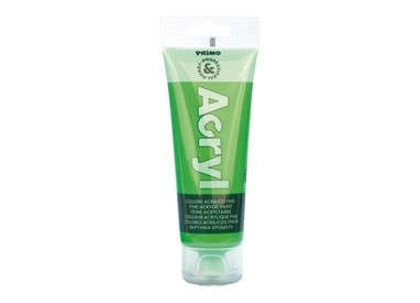COLORE ACRILICO FINE tubo da 75ml VERDE FLUO