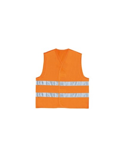 GILET ALTA VISIBILITA' ARANCIO FLUO Tg. L