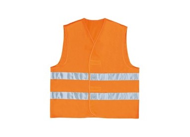 GILET ALTA VISIBILITA' ARANCIO FLUO Tg. L