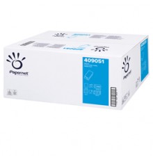 Pacco 250 asciugamani piegati a V goffrato a onda Ecolabel Papernet