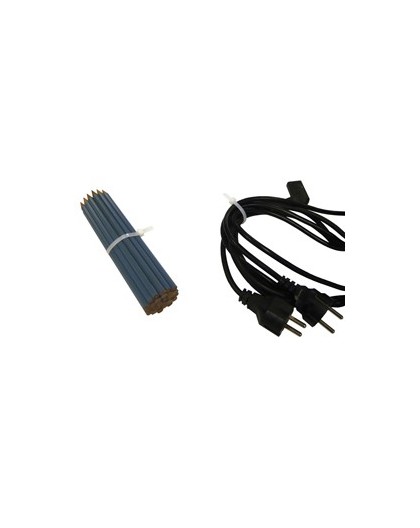 BUSTA 100 FASCHETTE IN NYLON 200X2,5 MM BIANCO