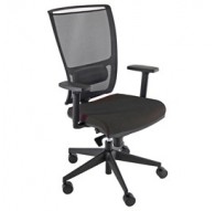POLTRONA SEMIDIREZIONALE ZOEA NERO e RETE NERA