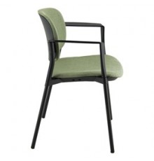Poltroncina visitatore Step SPNSBR verde bruciato con braccioli inclusi