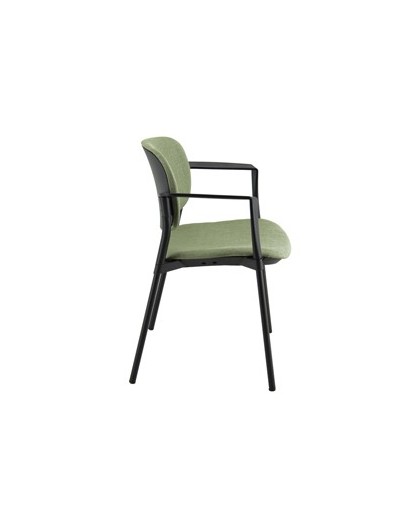 Poltroncina visitatore Step SPNSBR verde bruciato con braccioli inclusi