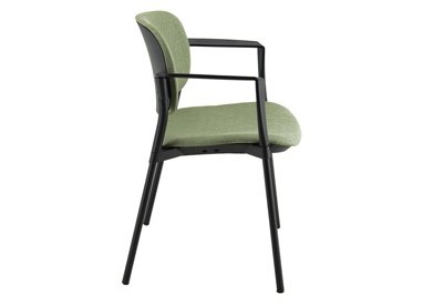 Poltroncina visitatore Step SPNSBR verde bruciato con braccioli inclusi