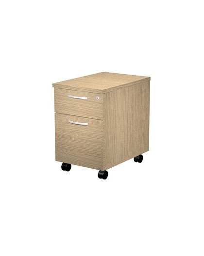 CASSETTIERA 1 CASS.+ 1 CLASSIFICATORE con RUOTE ROVERE - AGORA'