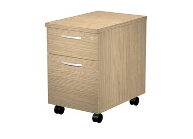 CASSETTIERA 1 CASS.+ 1 CLASSIFICATORE con RUOTE ROVERE - AGORA'