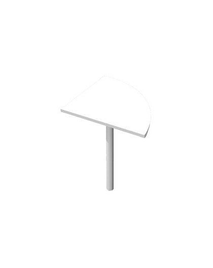 ANGOLARE 90° BIANCO + GAMBA SUPPORTO x SCRIVANIE AgorA' Basic