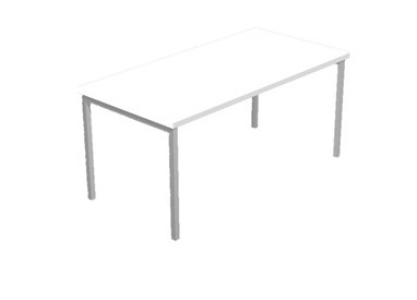 SCRIVANIA LINEARE 120X80cm BIANCO - EASY Plus