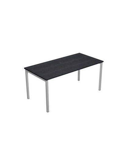 SCRIVANIA LINEARE 140X80cm NERO VENATO FRASS.- EASY Plus