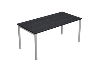 SCRIVANIA LINEARE 180X80cm NERO VENATO FRASS. - EASY Plus