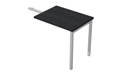 ALLUNGO REVERSIBILE DX/SX 80x60cm NERO VENATO FRASS.per SCRIVANIE EASY Plus